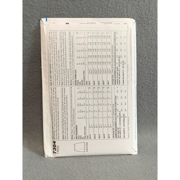 Vintage Simplicity 7364 Sewing Pattern Womens Skirt Size 12-14 6 Styles - Picture 2 of 2